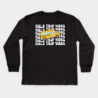 I'm Just Here For The Field Trip 2023 Kids Long Sleeve T-Shirt